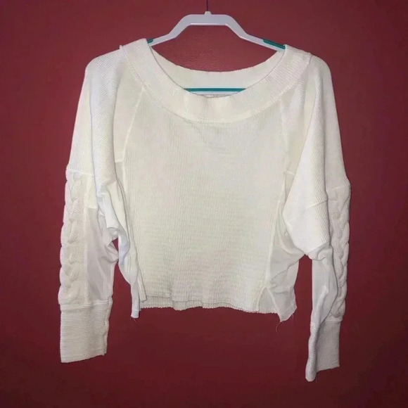 Free People White Long Sleeve - Picture 1 of 6